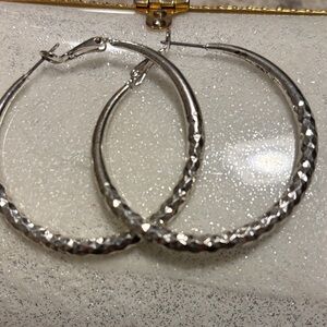 Elegant Silver Hoop Earrings